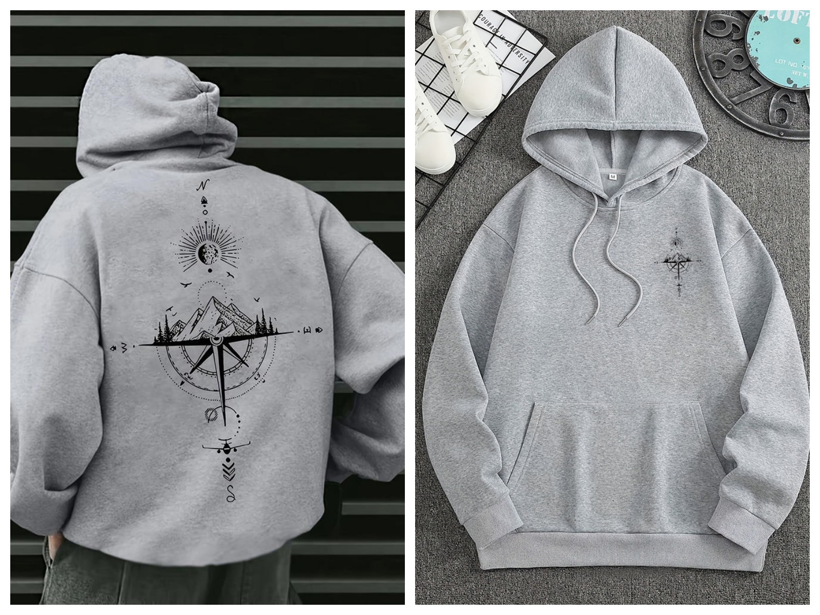 American Vintage Trend Pullover Hoodie For Men 2026 Spring Autumn New Loose High Street Casual Versatile Top