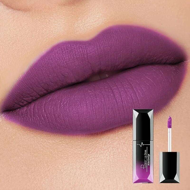 Waterproof Velvet Matte Liquid Lipstick 17 Colors High Pigment Long Lasting Non Stick Cup Lip Color for Daily Makeup H260302