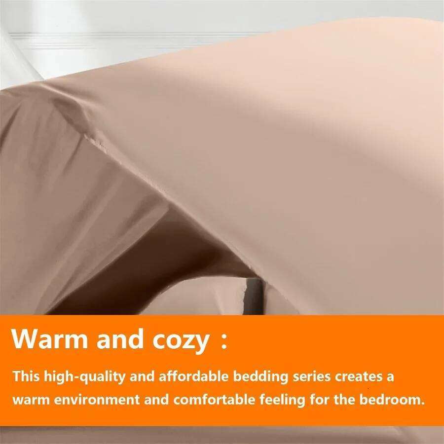 Beige Full Size Comforter Set - 7 Pieces Bed in a Bag Bedding Sets with All Season Soft Quilted Warm Fluffy Reversible Comforte W260302