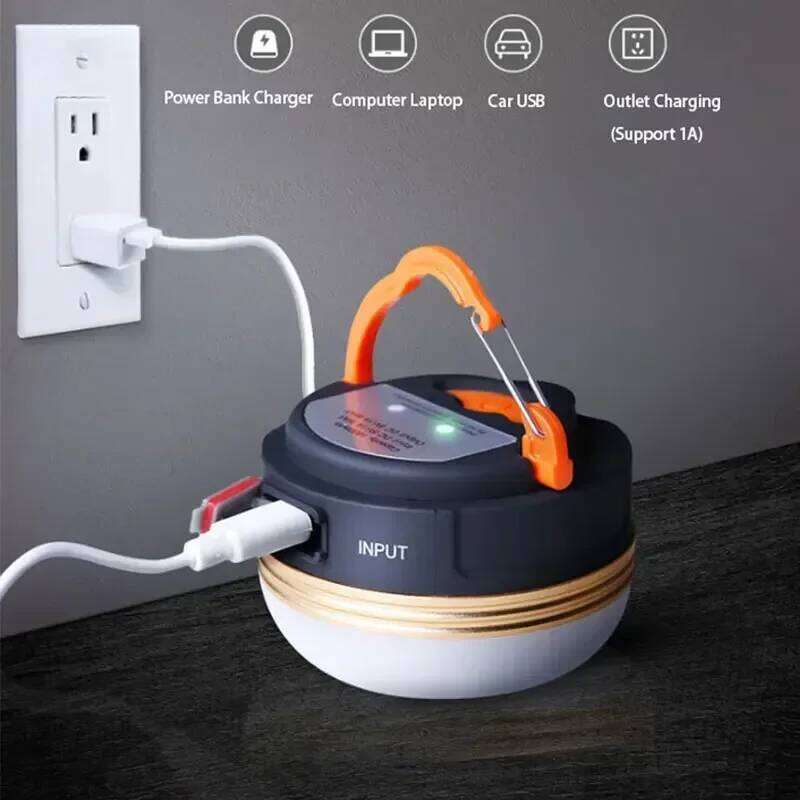 10W LED Portable Light Built-in 1800mAh Battery USB Rechargeable Tent Lantern Outdoor Hiking Night Hanging Camping Lamp S260302