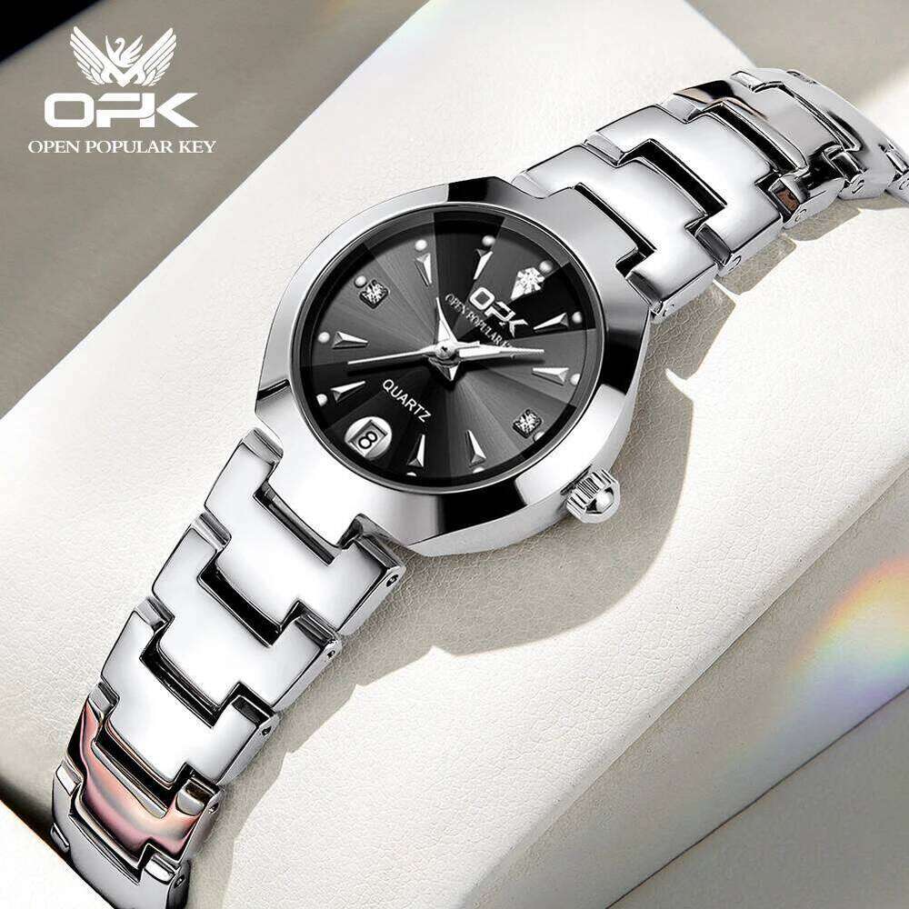 OPK 8105 Women's Single Calendar Quartz Watch with Waterproof Steel Strip XJ260303