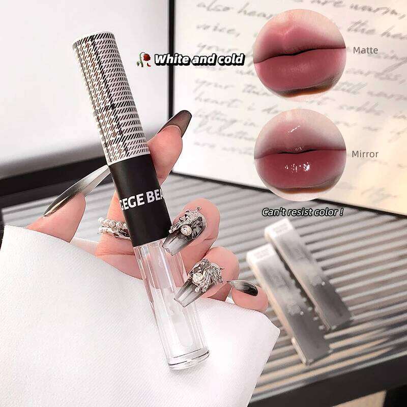 Gege bear double headed gloss matte powder mist raincoat lipstick overlay lip and cheek dual-use H260302