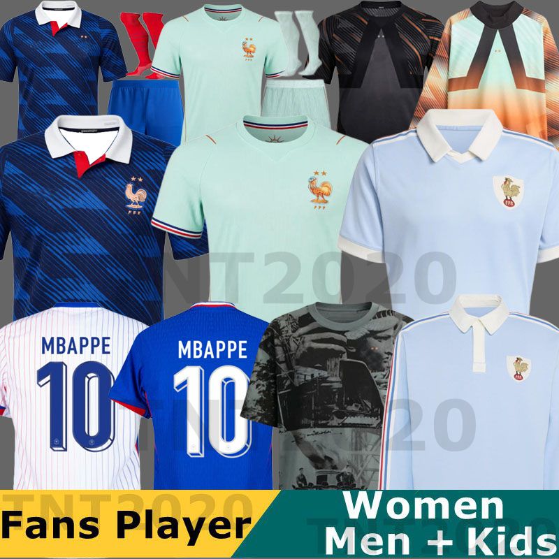 2025 2026 France French MBAPPE Soccer Jerey final BENZEMA GIROUD GRIEZMANN SALIBA OLISE KANTE POGBA THURAM KOLO 25 26 CHERKI Maillot De Foot Equipe Football Shirt