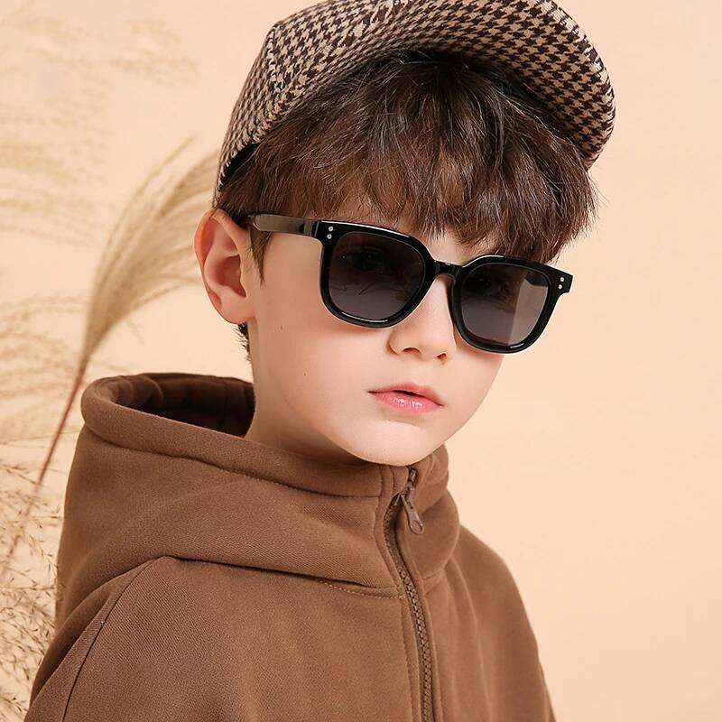 2023 New Children Sunglasses Fashion Colorful Kid Sun Glasses Boy Girl Unisex Vintage square Goggle UV400 Gafas de sol XJ260105