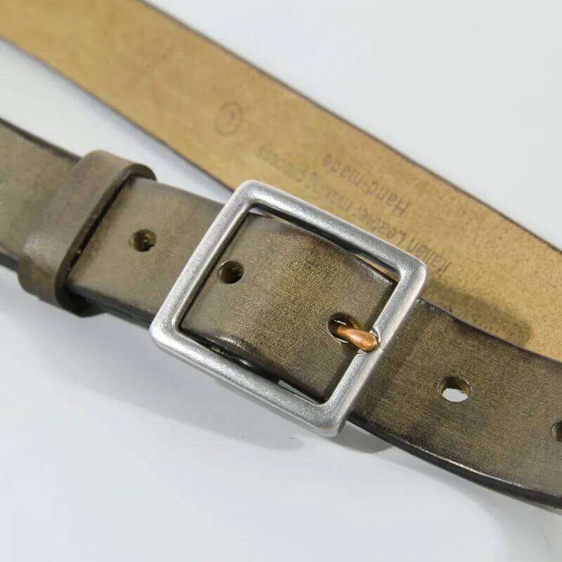 Handmade High Quality Leather Pin Buckle Jeans Retro Casual Top Cowhide Women's Designer Belt S260228