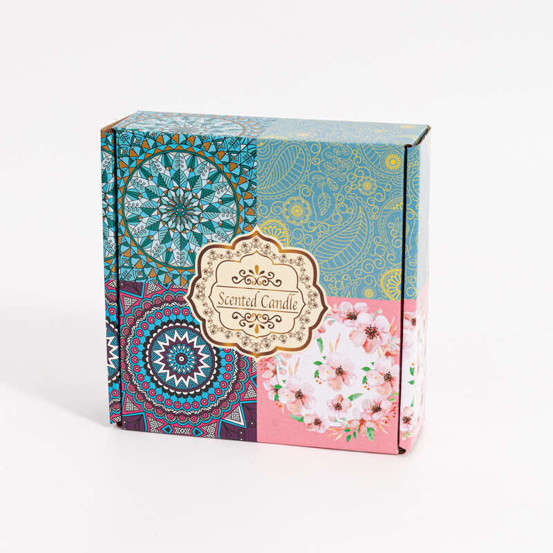 Aromatherapy Set Soy Wax Gift Box Tin Can Dried Flower Pattern Candle Cross-Border Souvenir W260303