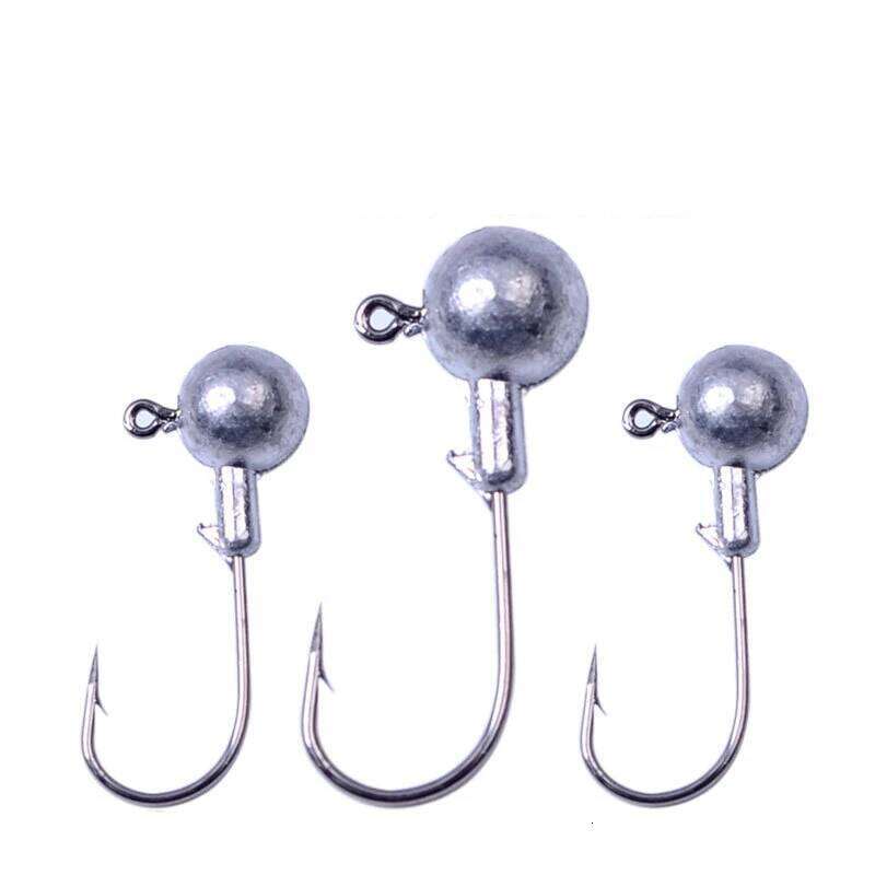 5Pcs/Lot 3g 5g 7g 10g 14g 18g 22g Crank Head Lure Hard Bait Soft Worm Jig Hook For Fishing Z260228