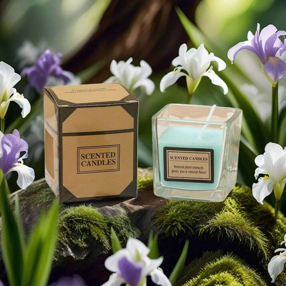 New Scented Candle with Fragrance Romantic Gift Clear Jar Aromatherapy Candles Light for Wedding Guests W260303