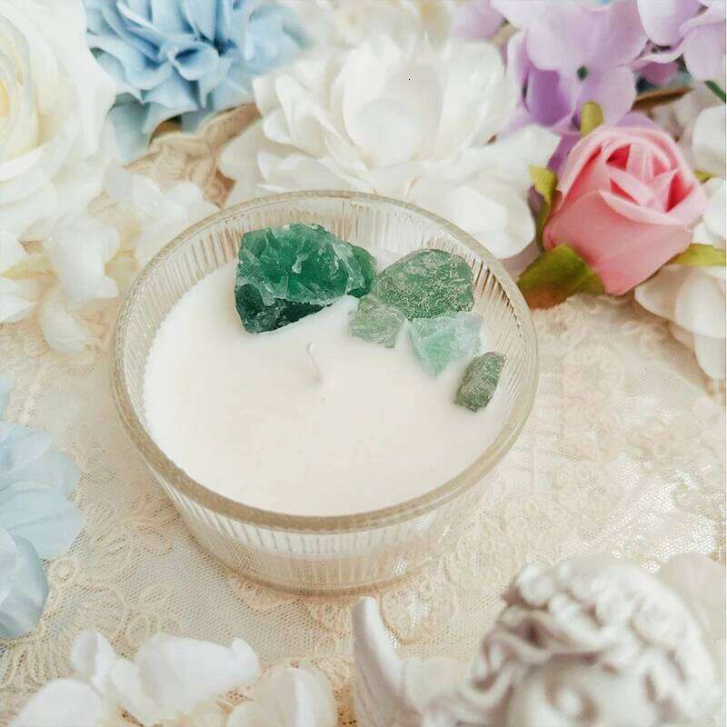 Handmade Crystal Stone Scented Candles Gift Set Soybean Wax Energy Candle Glass Fragrance Home Decor And Scents W260303