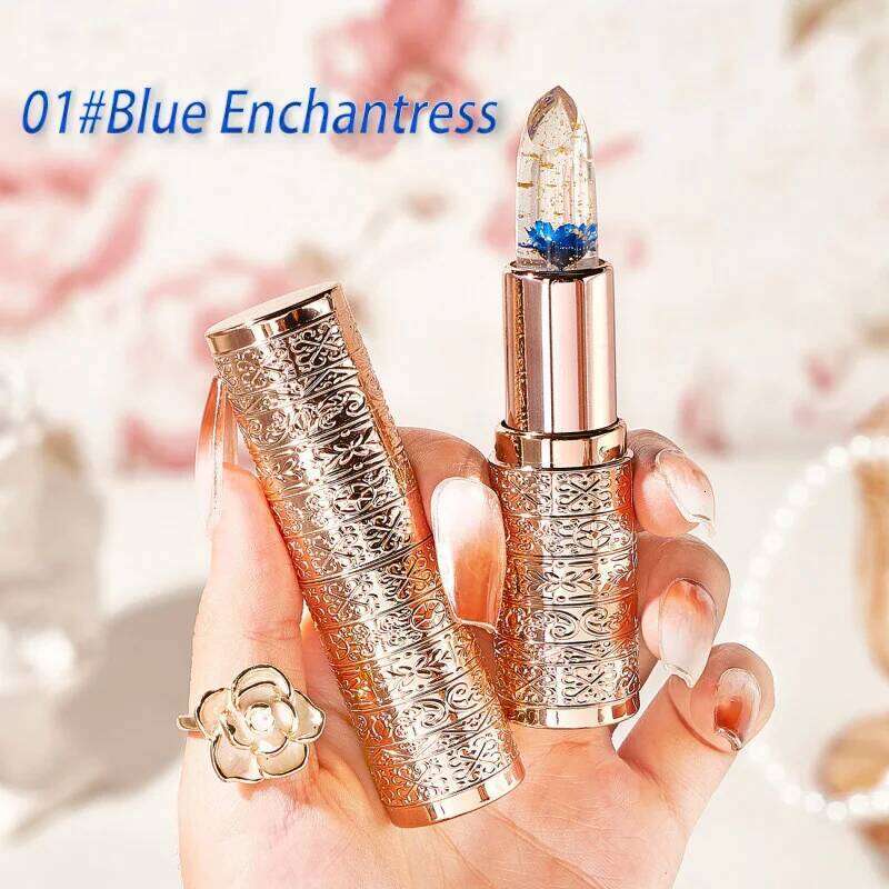 Temperature Color Changing Women Lipstick Transparent Waterproof Moisturizing Crystal Jelly Pearlescent Lip Balm Cosmetic H260302