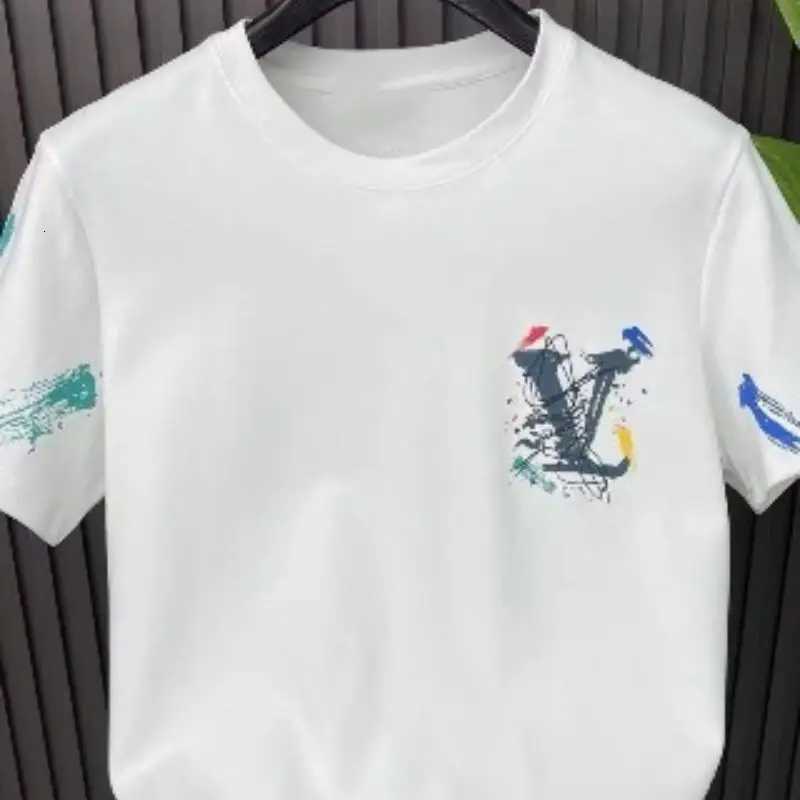 T-shirt Crew Neck Short Sleeve Loose Trendy Brand Niche Design Handsome Casual Versatile TopT260303