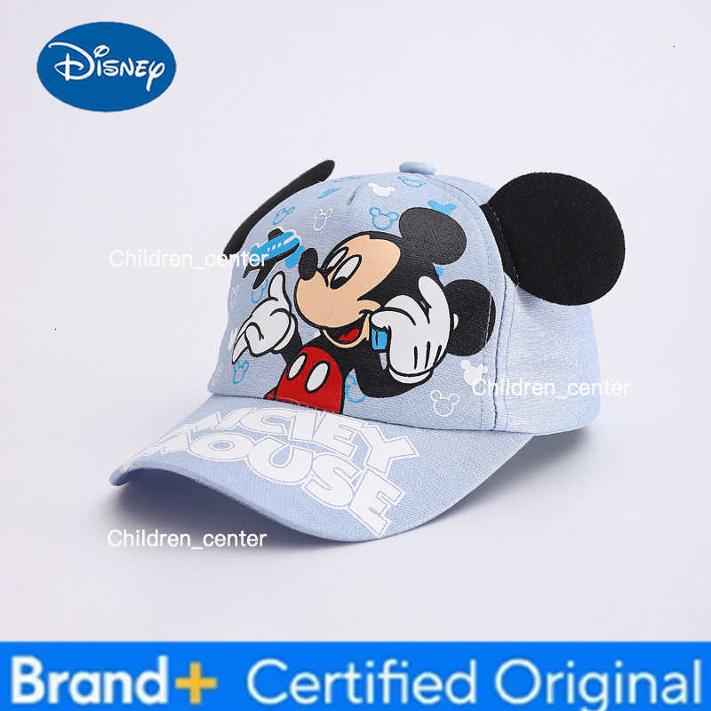Disney Kawaii Mickey Minnie Mouse Kids Baseball Cap Bowknot Embroidery Girl Boy Cute Peaked Cap Summer Outdoor Shade Mesh Hat H260303
