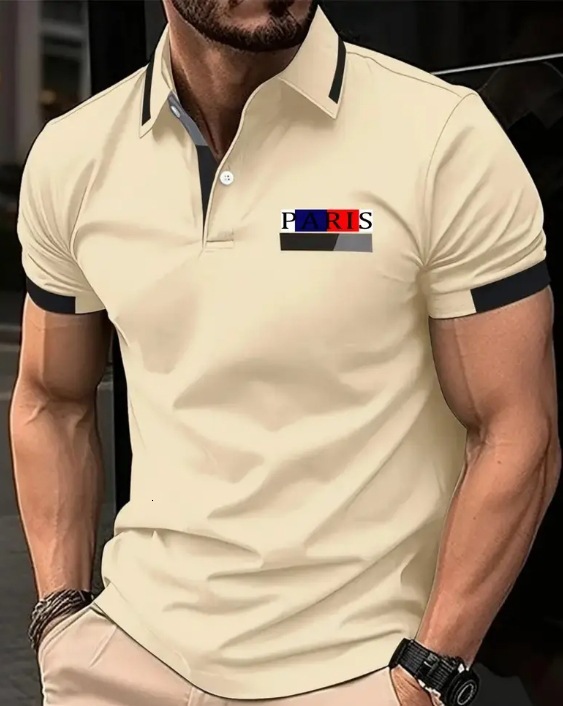 2026 Luxury Brand Designer Clothing New Summer Fashion Men's Printed Short-Sleeve Polo Shirt, Suitable For Golf And Tennis