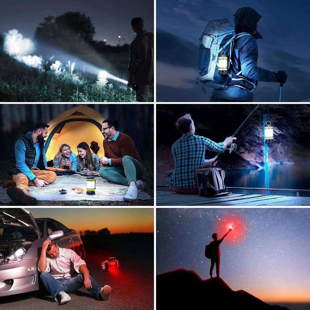 Charging Portable lantern 3600 Mah Battery Flashlight 6 modes light Torch Led Desk Lamp Outdoor Waterproof Camping Bar Light S260302