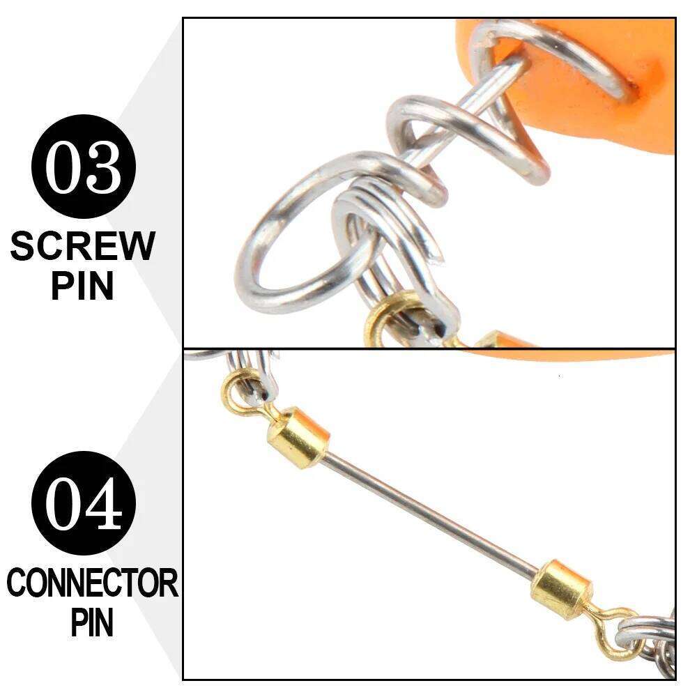 Spinpoler Belly Hook Stinger for softbait pike Double fishing hooks #6 #1 #1/0 Cork Screw Shad Spin Rig Tackle Pesca Z260228