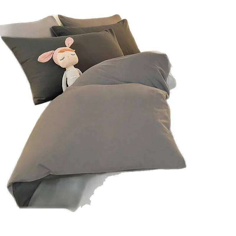 Cover Linen Brushed Four-piece Set Bed Sheets Duvet Covers Bedding Washed Cotton Comforter W260302