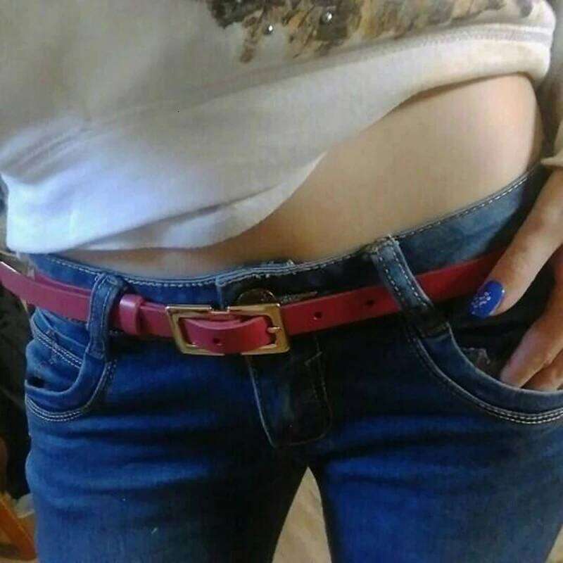 MaiKun Designer Female Original Leather Belts For Women Golden Metal Pin Buckle Belt S260228