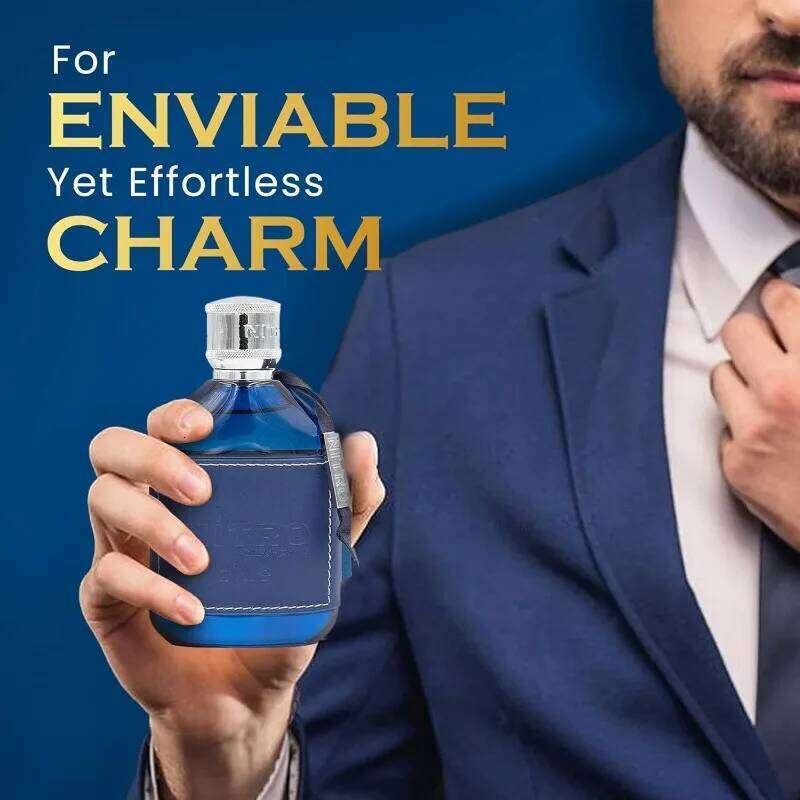 Dumont Nitro Blue Eau de Parfum Spray 100 ML Arab Perfumes Lasting Oriental Woody Pheromones Perfume 3.4 Ounce Cologne 26H0302