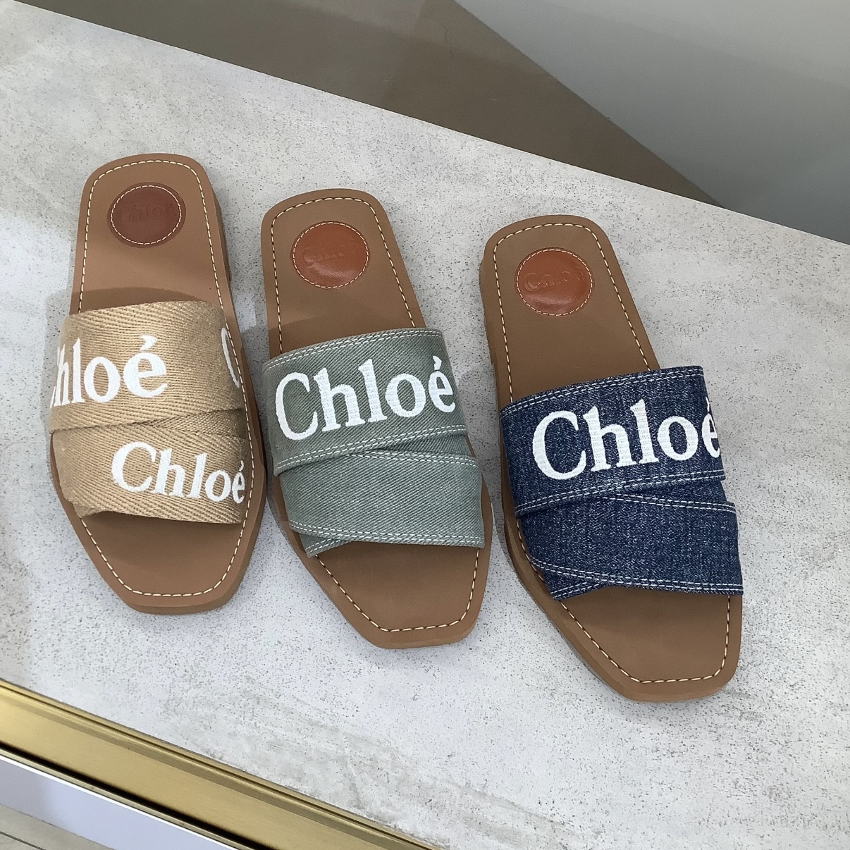 Designer Luxury Sandals Flat Slides Canvas Slippers Womens sandal sandale shoes casual bottom summer flat flip flops women size 35-42