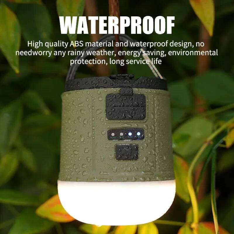 F2 Manual Generation Camping Lantern High Power Tents Usb Rechargeable Portable Light Hiking Night Hanging Lamp S260302