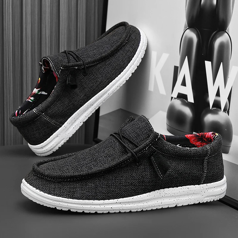 Men Casual Shoes Breathable Lightweight Slip-On Flats Simple Comfortable Solid Color Soft Sole Shoes Men Shose For Sale Loafers 260228