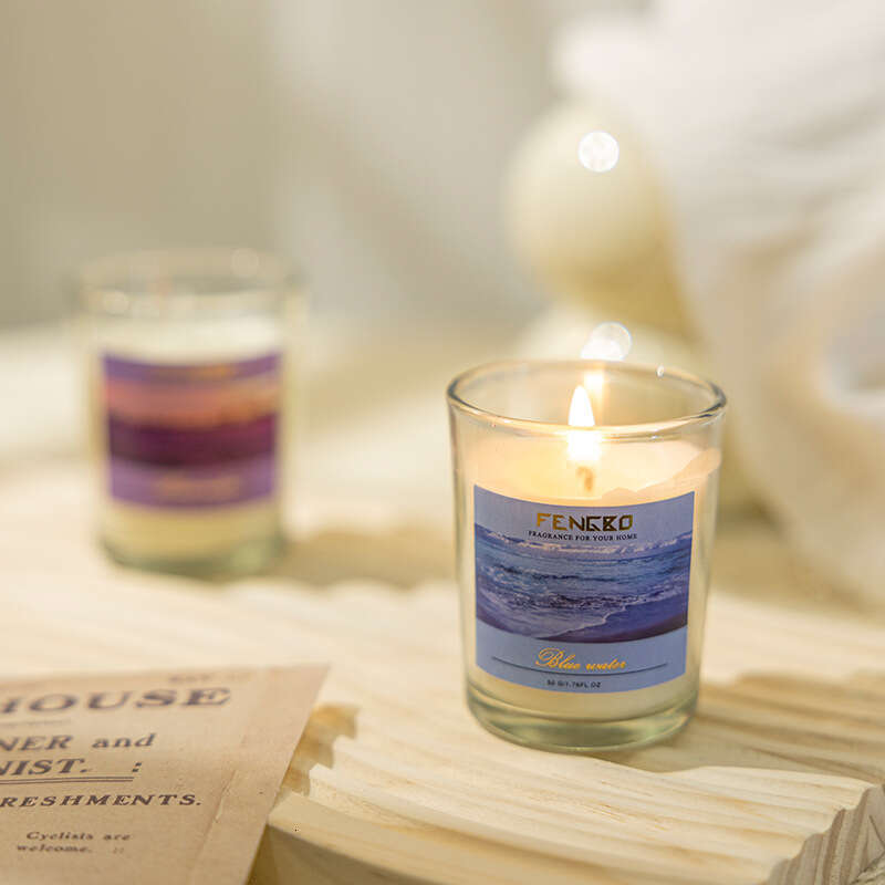 Manufacturer Wholesale 50g Aromatherapy Home Soy Wax Rose Gift Set Fragrance Incense Candle W260303