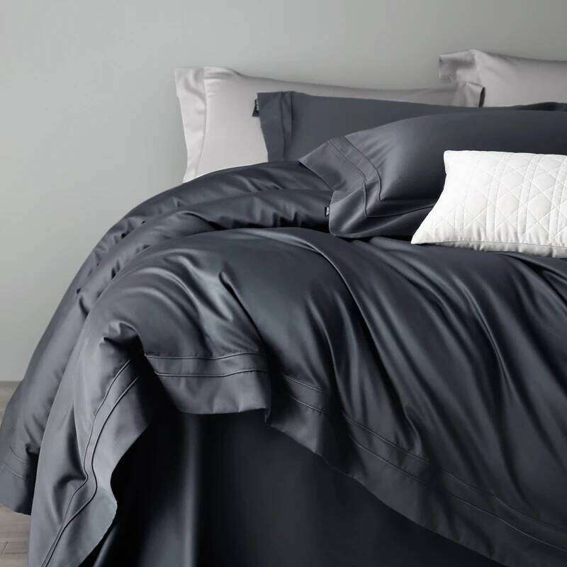 Customizable new 100S long-staple cotton four-piece led luxury master bedroom four-season bed sheet quilt cover W260302