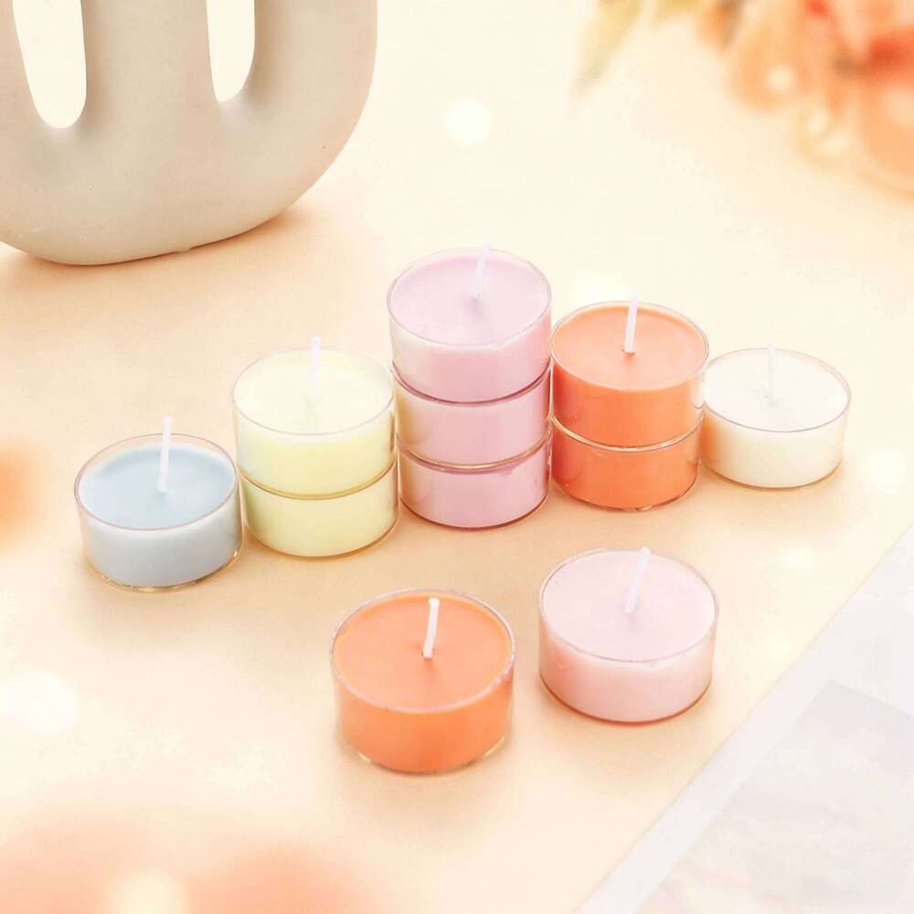 Glass Cup and Cone Scented Set of 6, Creative Aromatherapy Candle Gift for Home, Spa Relaxation Bathroom Decor, Romantic W260303