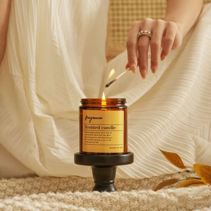 Tea Scented INS High-End Home Use Smokeless Low-Temperature Aromatherapy Vintage Essential Oil Candle Fragrance Gift W260303