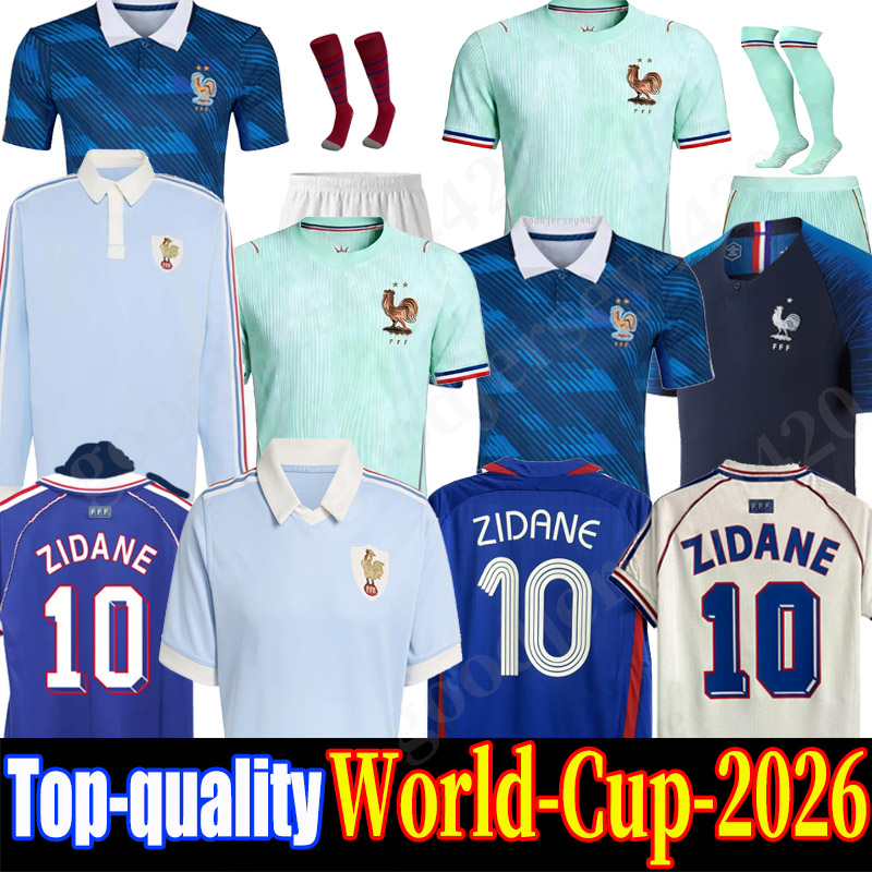 france jersey world cup 2026 French Soccer Jerseys MBAPPE GIROUD DEMBELE EKITIKE Olise GRIEZMANN Kids Women retro Football tops Shirt maillot de foot ZIDANE vintage