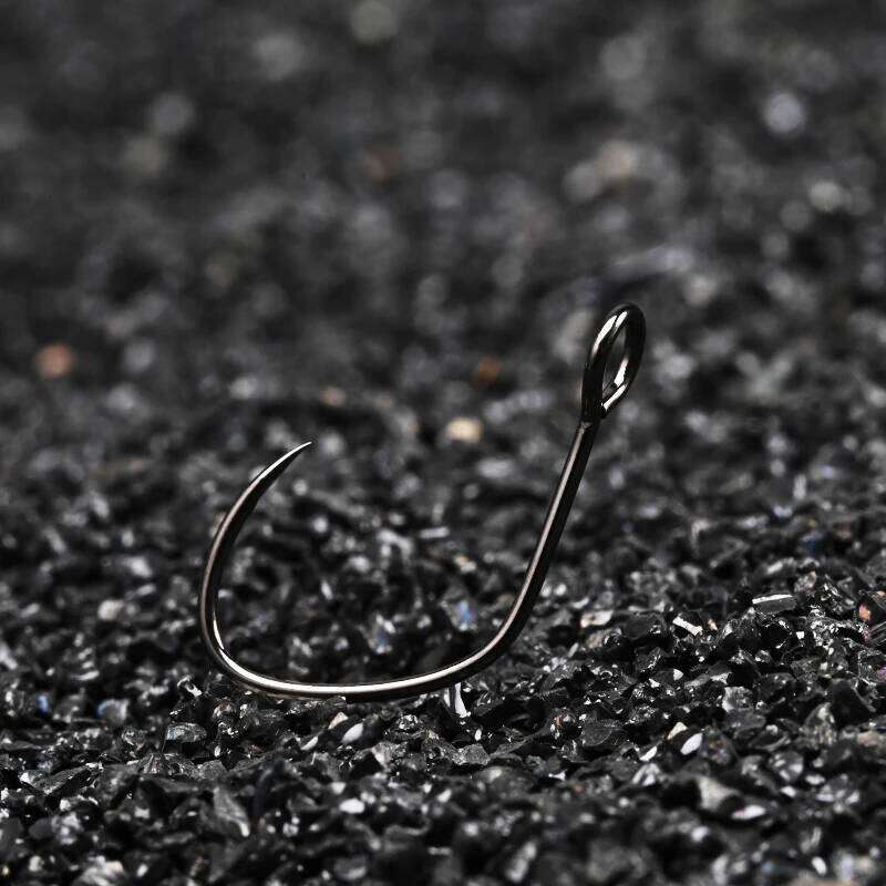 BLUX 10pcs Barbless 10# 8# Vertical Eye Forged Anti-rustcoating Trout Fishing Hook Z260228