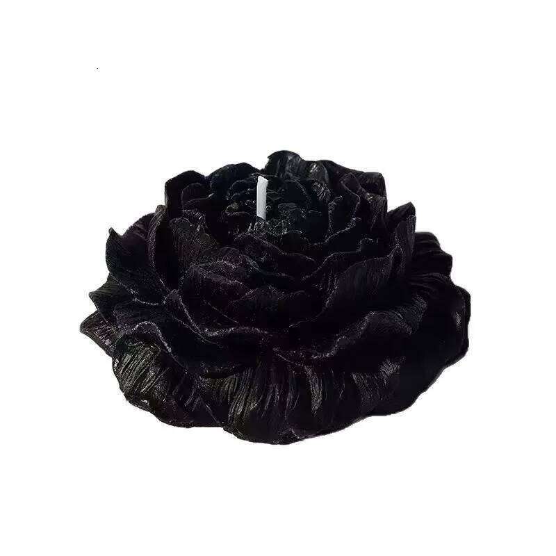 1pc 90g/3.17oz Peony Shape Low Temperature Aromatherapy Candle Perfect for Couples Playing SM Style Soy Drip Wax W260303