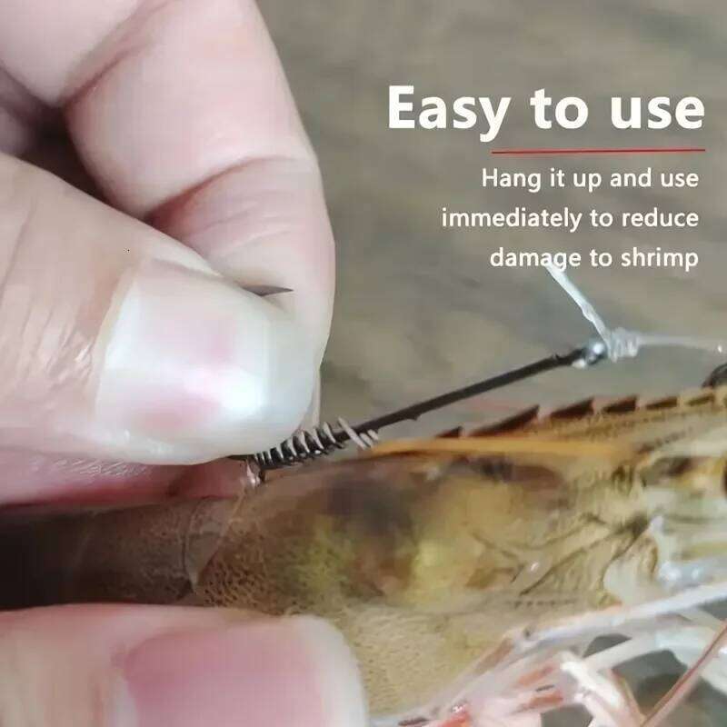 10 Pcs Hooks Live Shrimp Fixed Hook Carbon Steel Barbed with Holes 2/3/4 Catfish Bass Fishing Gear Lure Z260228
