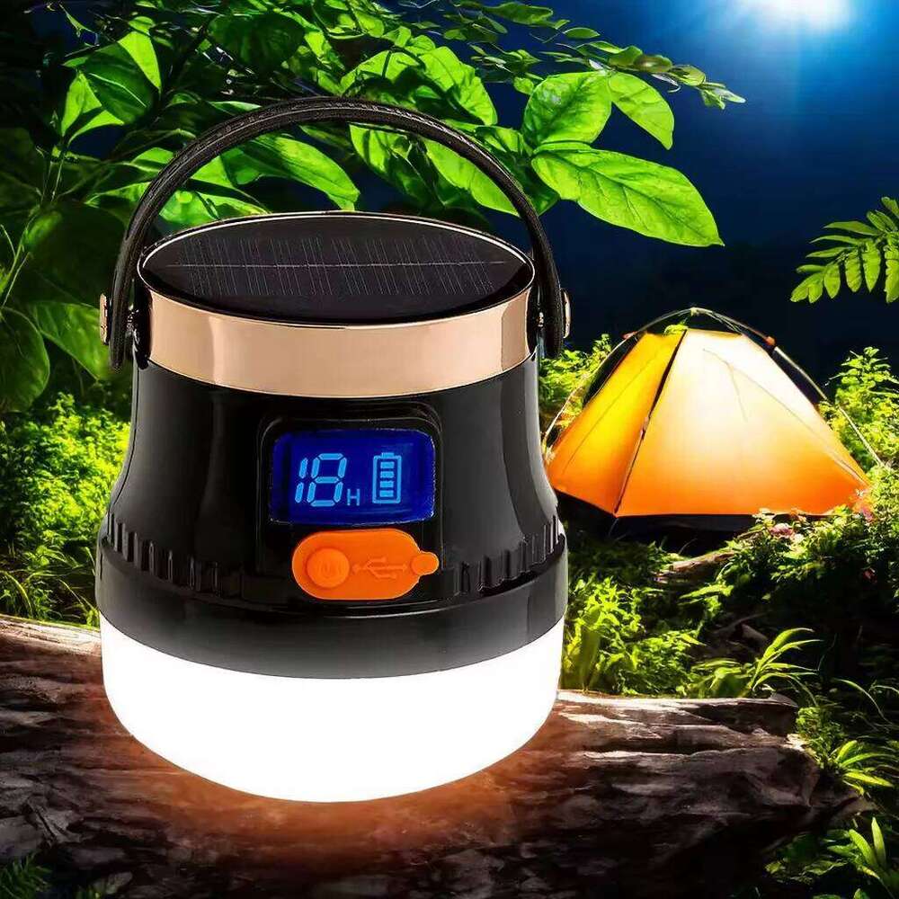 High Solar LED Lantern Rechargeable IP65 Emergency Power Bank Led Outdoor Equipment for Camping Fishing S260302