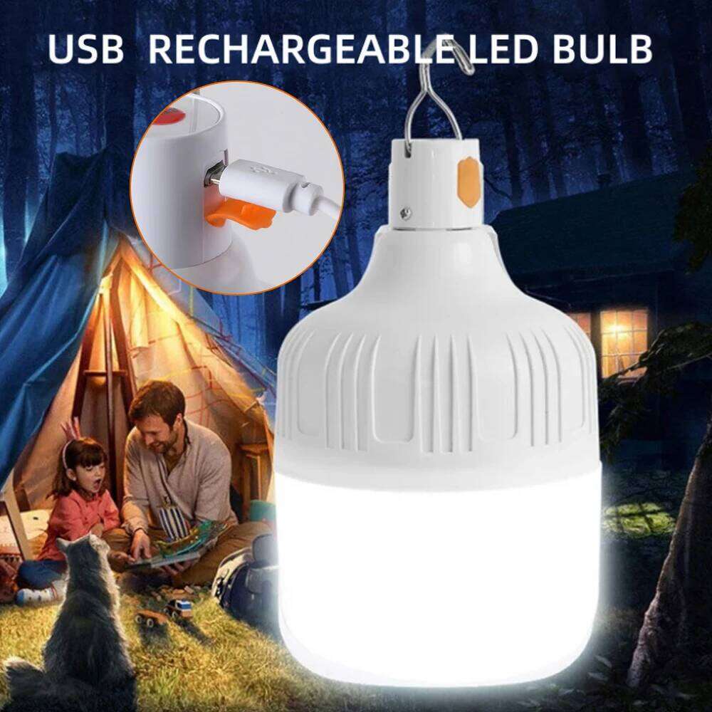 300W/100W USB Rechargeable LED Lights Outdoor Portable Lanterns Emergency Lamp Bulb Battery Lantern BBQ Camping Light S260302