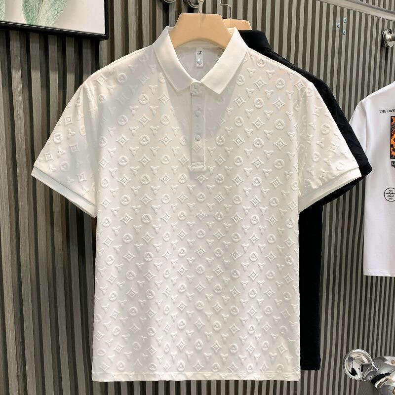 Summer new style casual short-sleeved polo shirt men's lapel short-sleeved t-shirt men's clothing