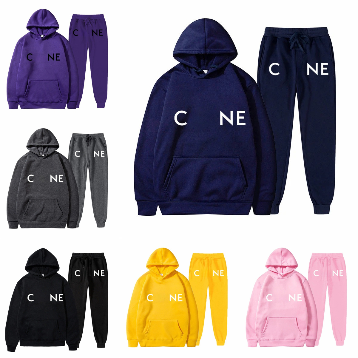 Men's Tracksuit Classic Designer 2pcs Letter Print Loose Fit Hooded Hoodies And Sweatpants Casual Autumn Sport Sets