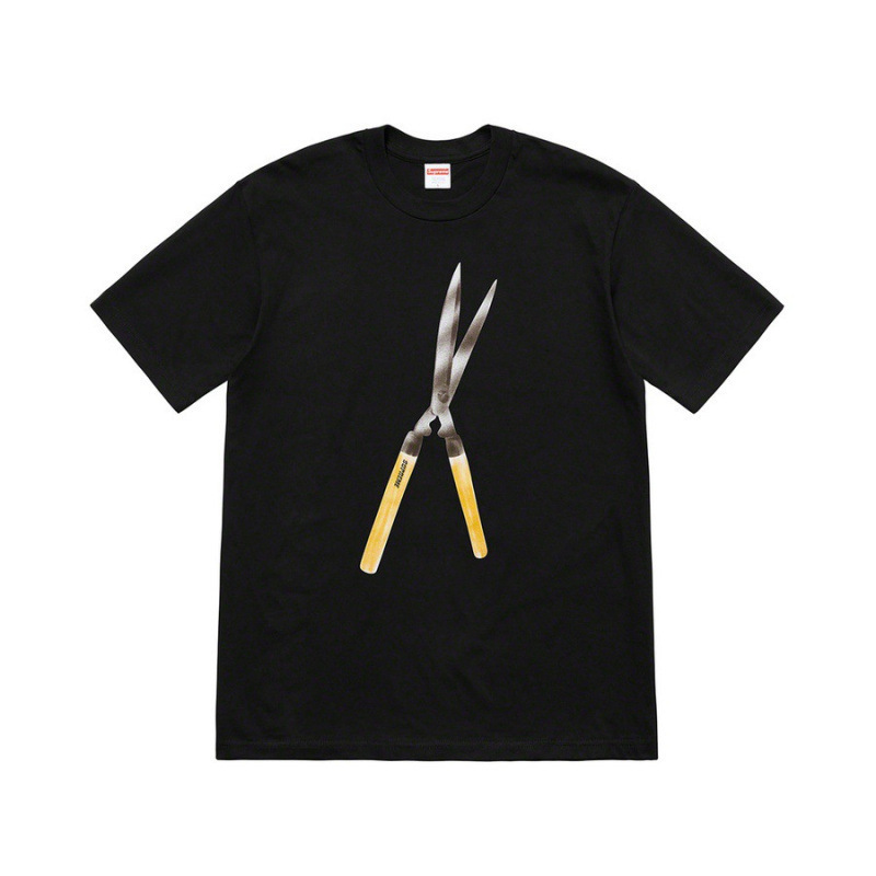 American Trendy Brand Milan Cross Classic Letter T-Shirt, Loose Fit Unisex High Quality Cotton Short Sleeve