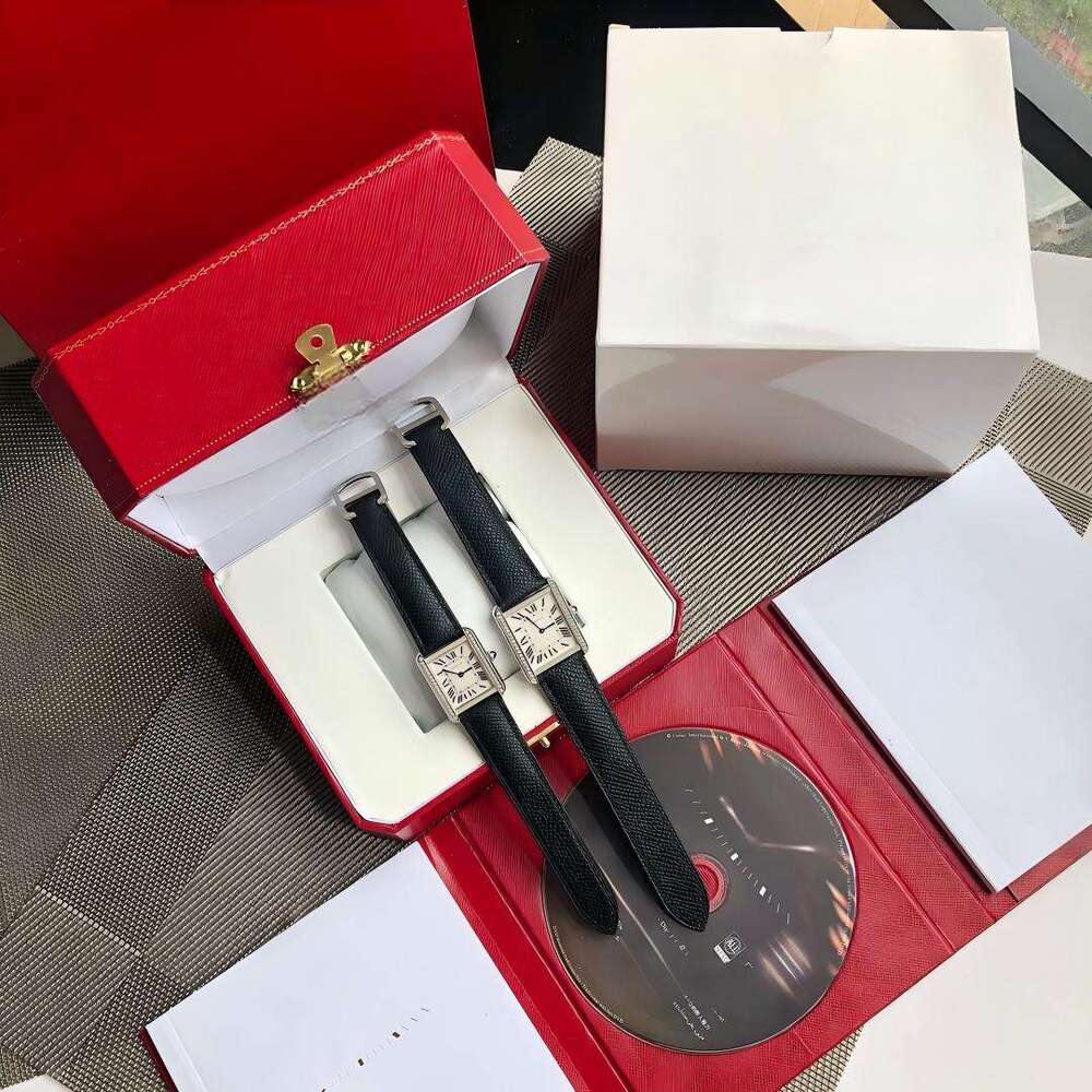 Carter watches Design watches men's watches women's watches Tank Series Original Steel Buckle Crocodile Pattern Calfskin Classic Versatile Women's Watch
