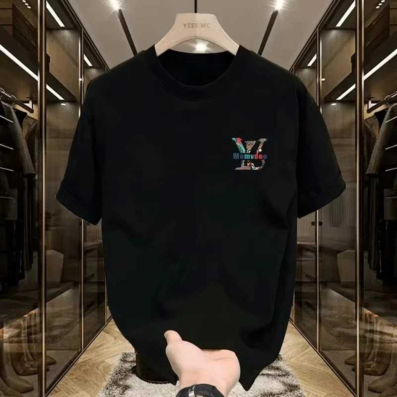 T-shirt 2026 New High-end Pure Cotton Unisex Round Neck Minimalist Personality Summer Short Sleeve TeeT260303