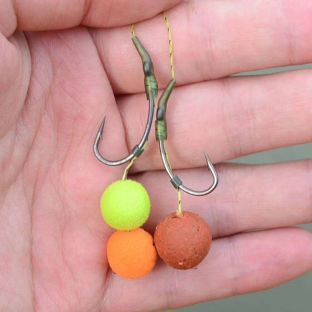 Hirisi 100pcs Carbon Steel Barbed Carp Hooks PTFE Coated With Original Box High Quality Fishing Accessories Novelties 8003 Z260228