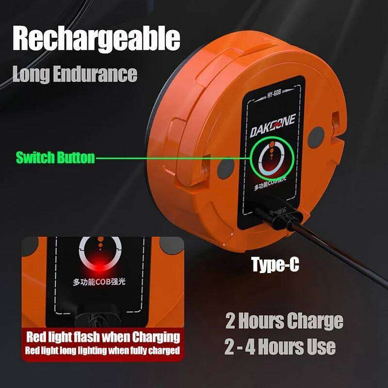 Super Bright COB Rechargeable Light Portable Magnetic Camping Lantern Flashlight for Outdoor Emergency Home & Multiduty Work S260302