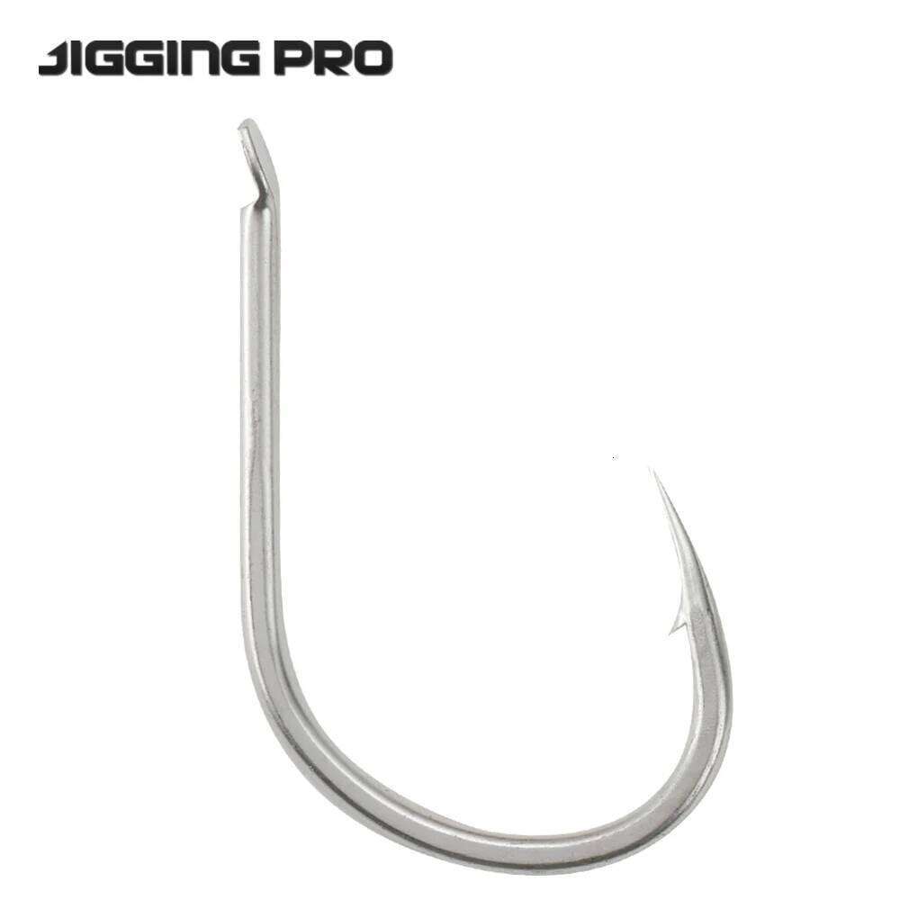 JIGGINGPRO 30/50 Pcs 10#-22# High Carbon Stainless Steel Jigging Barbed Carp Hooks Fishing Tackle Z260228