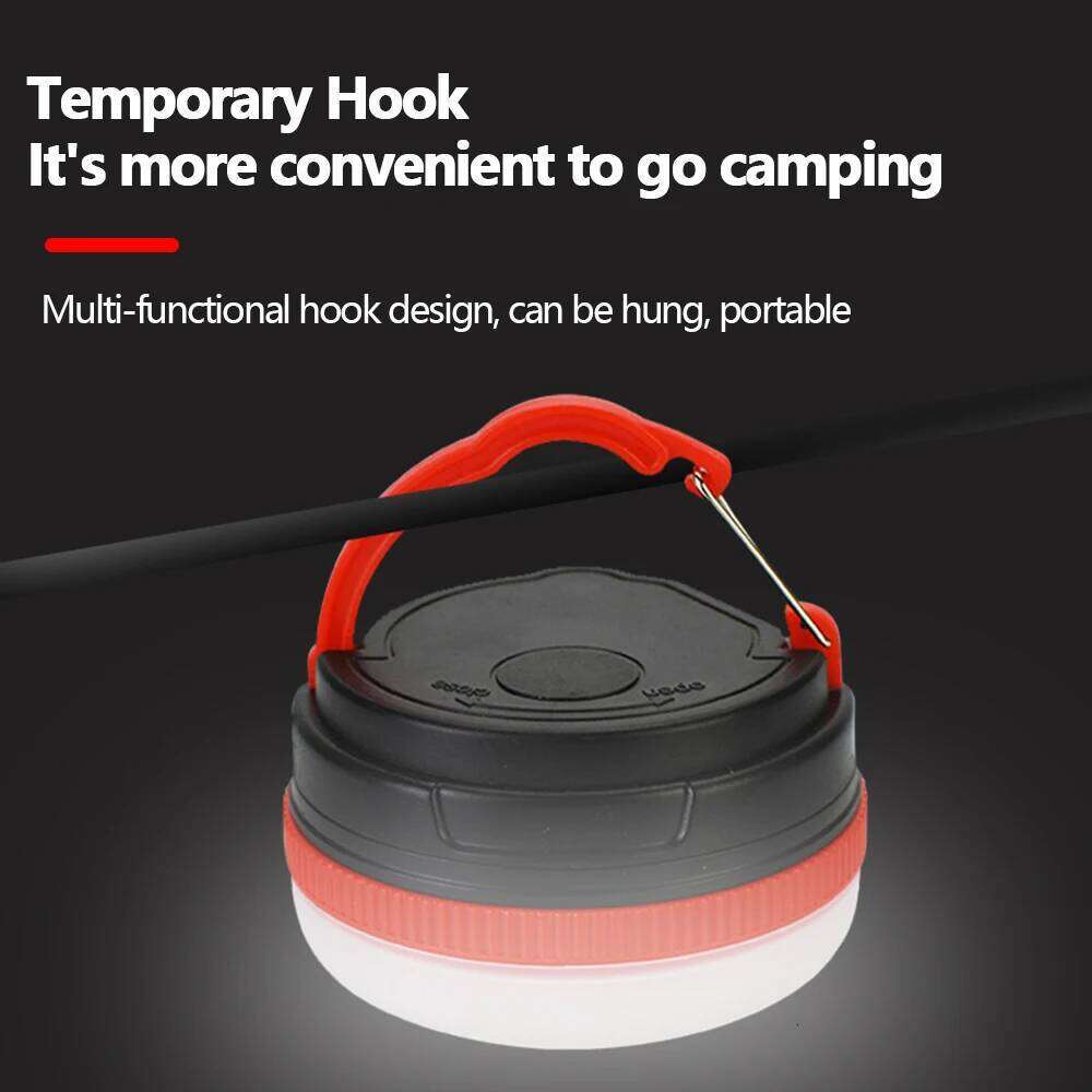 Portable 3 Lighting Modes Emergency Light with Magnet Base for Outdoor Work Tent Camping Supplies Without Battery S260302