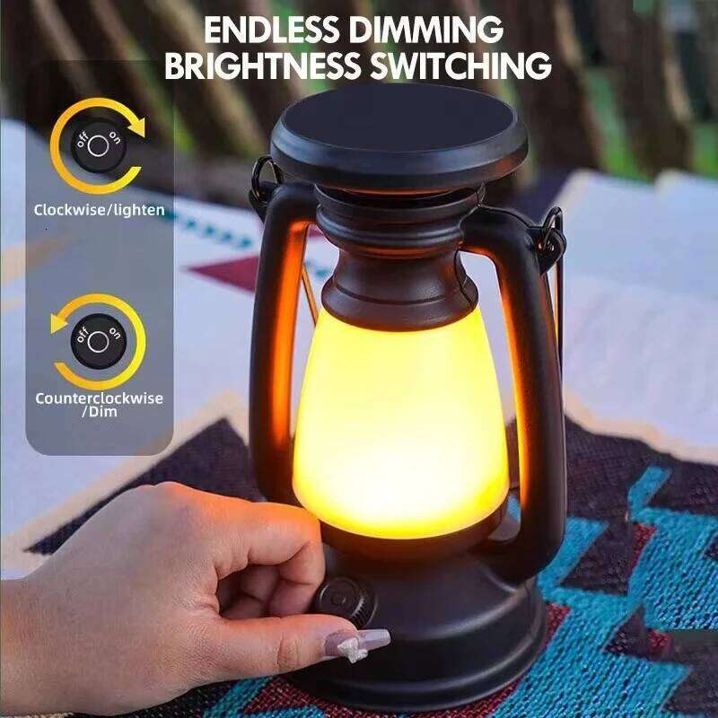 USB Rechargeable Portable Camping Lanterns Hanging Tent Light 3000-5000K Stepless Dimming Outdoor Waterproof Torch S260302