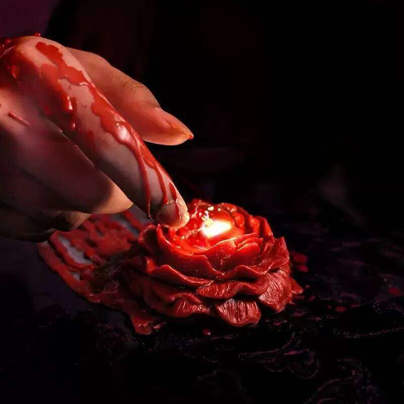 1pc 90g/3.17oz Peony Shape Low Temperature Aromatherapy Candle Perfect for Couples Playing SM Style Soy Drip Wax W260303