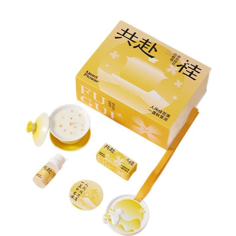 Together to the Moon Limited Edition Osmanthus Scented Candle Mid-Autumn Festival Gift Home Decor Creative Corporate Souvenir W260303