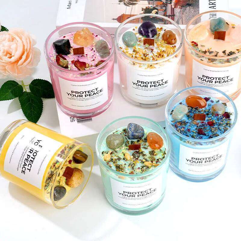 Candles Home Decoration Soy Wax Handmade Aromatherapy Birthday Scented Candle Decor W260303