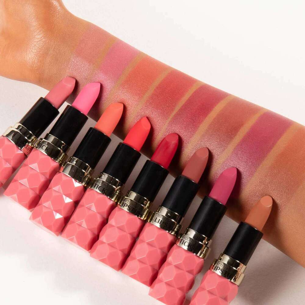 Clubday 8 colors diamond cut long-lasting waterproof non-color loss non-stick velvet matte lipstick H260302