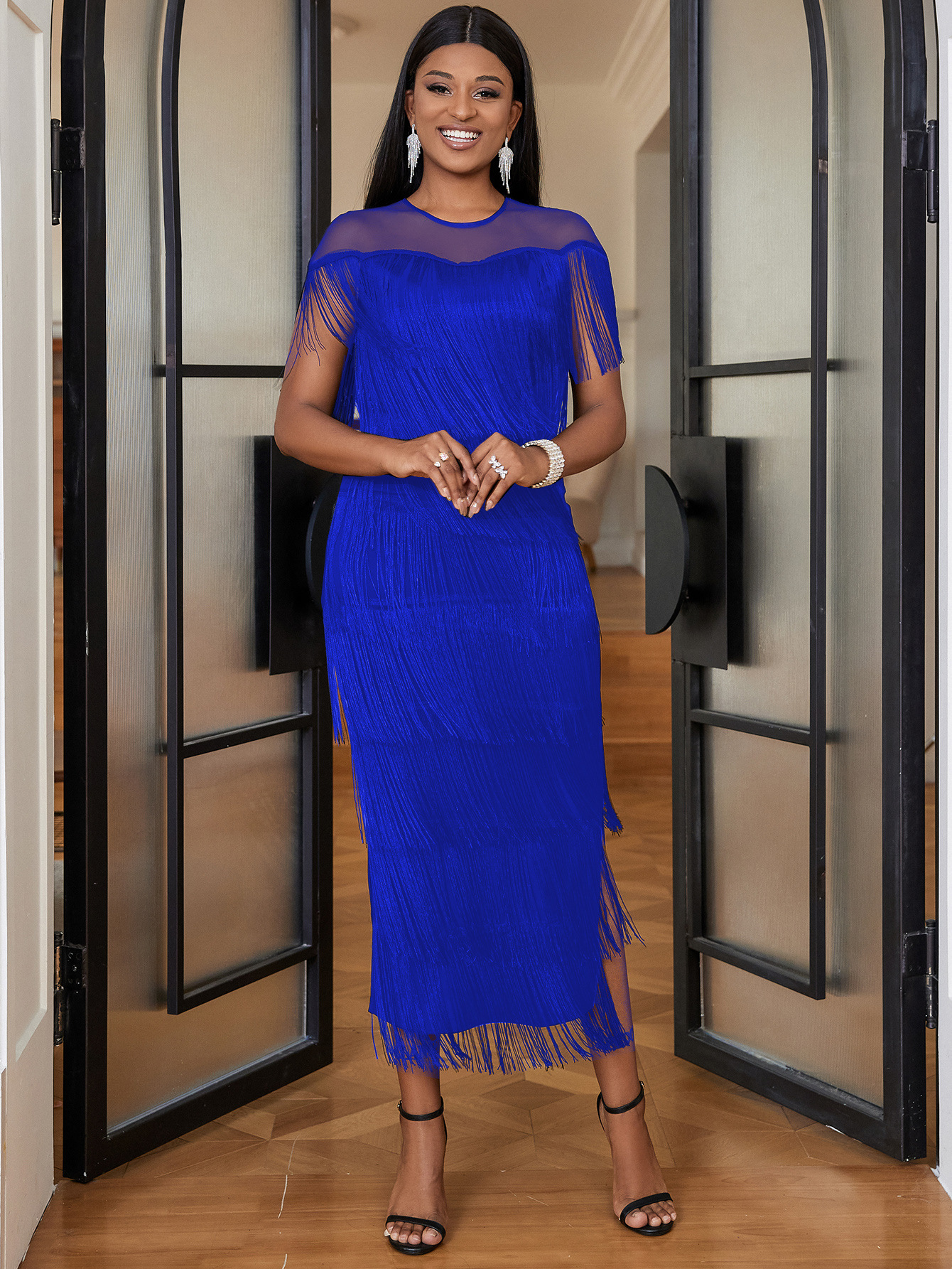 Casual Dresses Elegant Church For Women Mermaid Long Sleeves Turn Down Collar Female Gowns Modest Classy Office Ladies Workwear Autumn